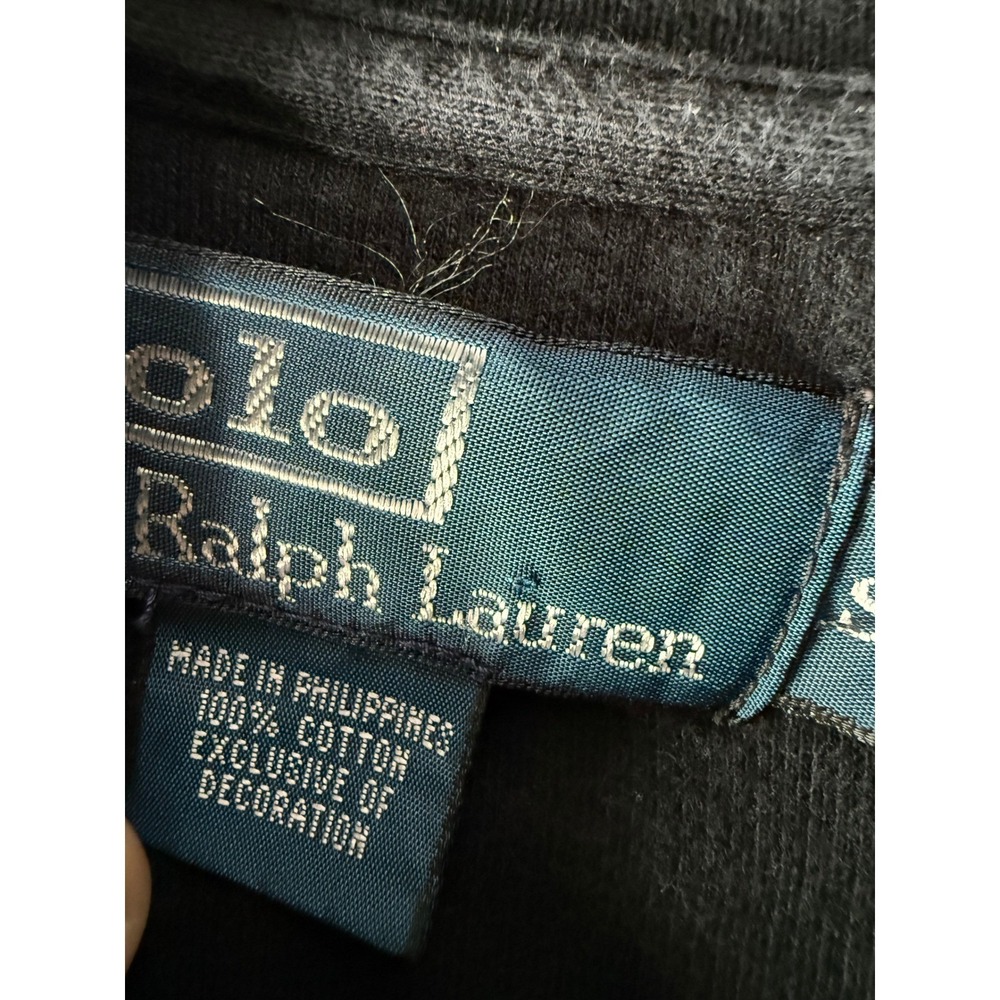 Polo Ralph Lauren Mens Full Zip Track Jacket Black & White Stripes - Picture 5 of 16